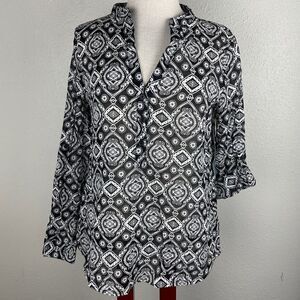 NWT Passports Blouse Top Size M